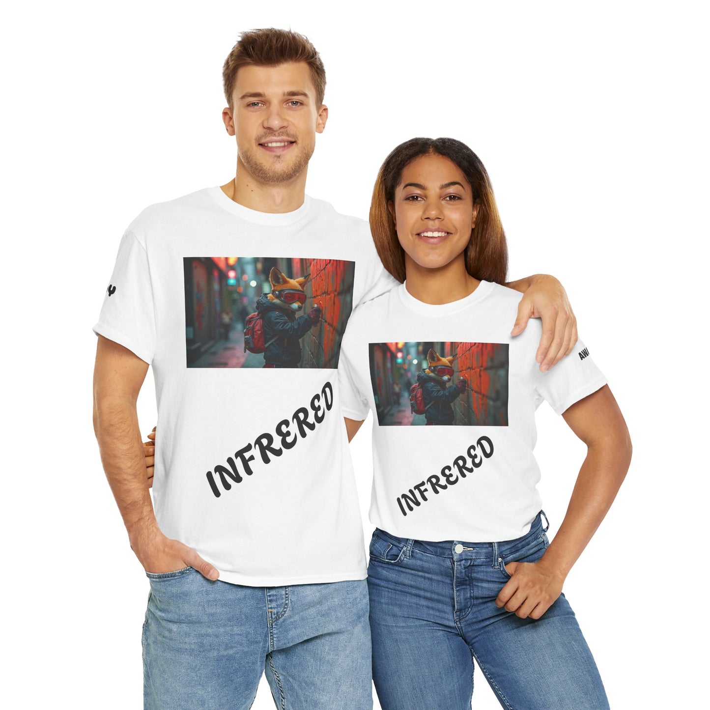 Urban Vibes Unisex Heavy Cotton Tee - Perfect for Street Culture Lovers, Casual Wear, Gifts, and Urban Art Enthusiasts