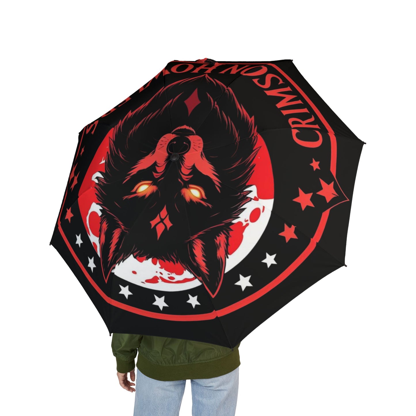 Awesome Foldable Umbrella with Custom Design Gothic Umbrella Rainy Day Accessory Unique Gift Idea Statement Piece