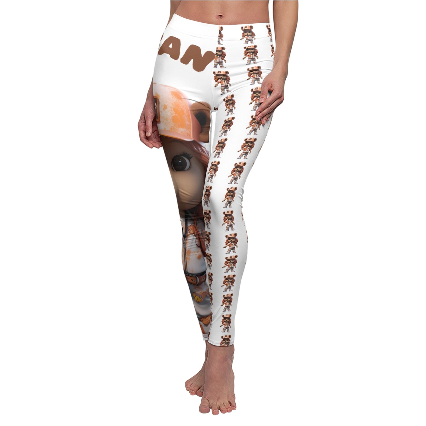 Playful Women's Casual Leggings, Cute Animal Print Leggings, Comfortable Activewear, Fun Outfit for Everyday