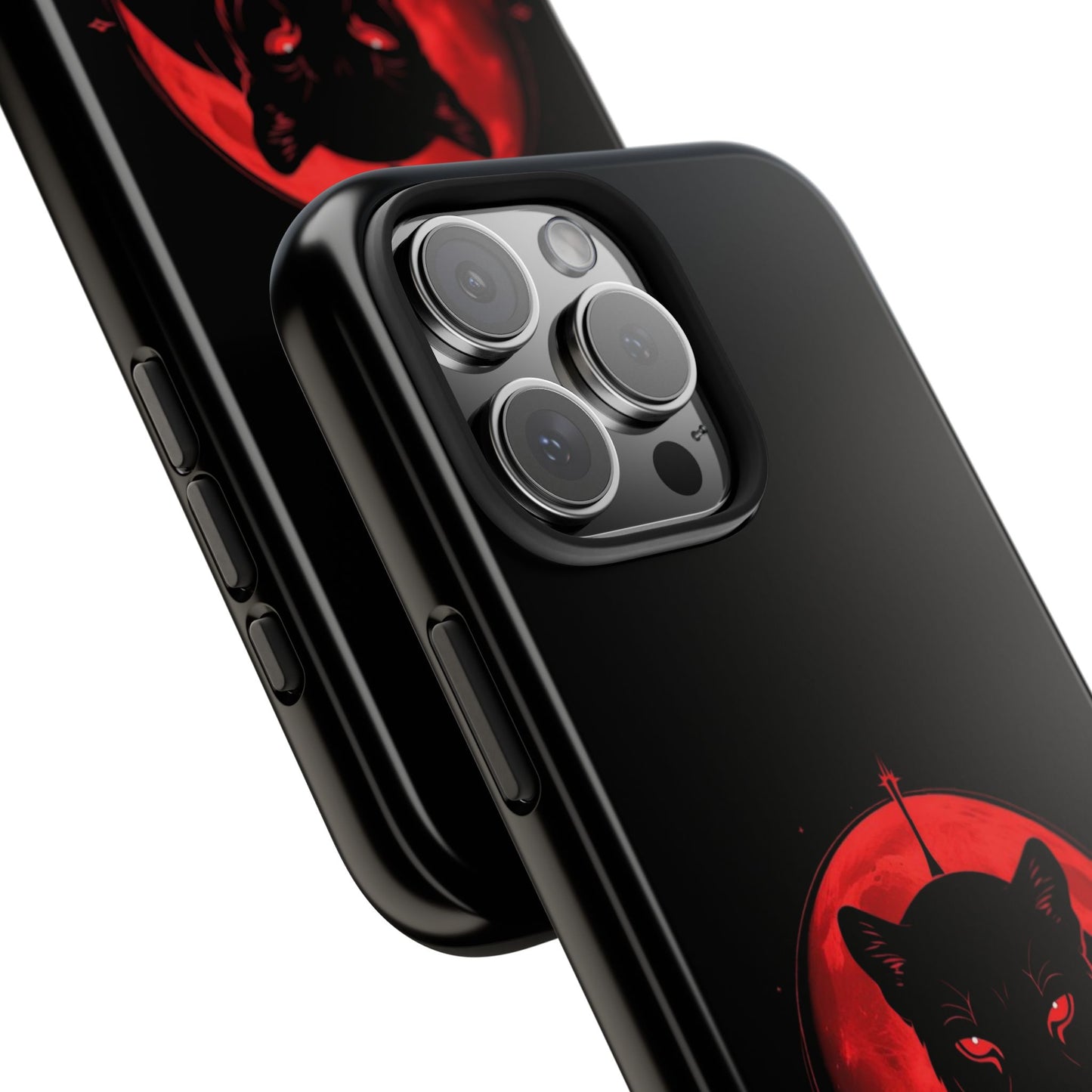 Eclipse Stalkers Phone Case - Tough & Durable, Cat Lovers Gift, Halloween Accessory, Unique Tech Decor, Stylish Protection