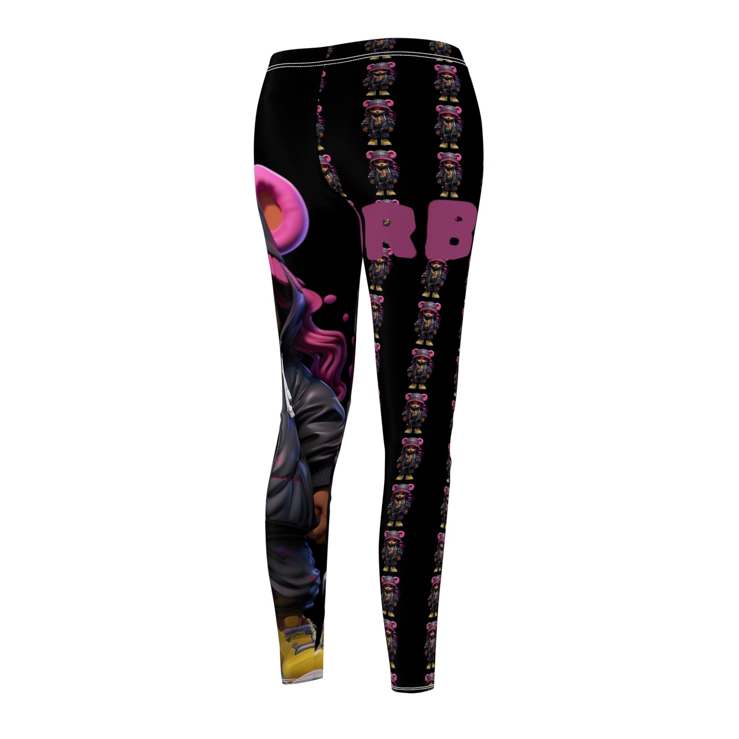 Playful Women's Casual Leggings, Cute Animal Print Leggings, Comfortable Activewear, Fun Outfit for Everyday