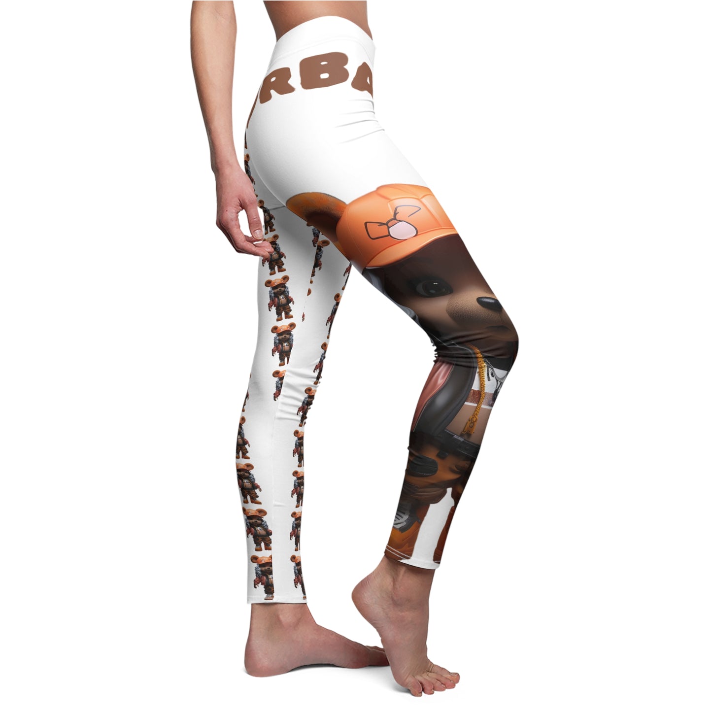 Playful Women's Casual Leggings, Cute Animal Print Leggings, Comfortable Activewear, Fun Outfit for Everyday