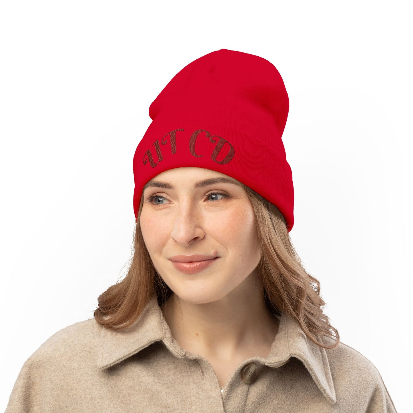 Embroidered Knit Beanie, Stylish Winter Hat, Gift for Him or Her, Beanie, Cozy Beanie for Cold Weather
