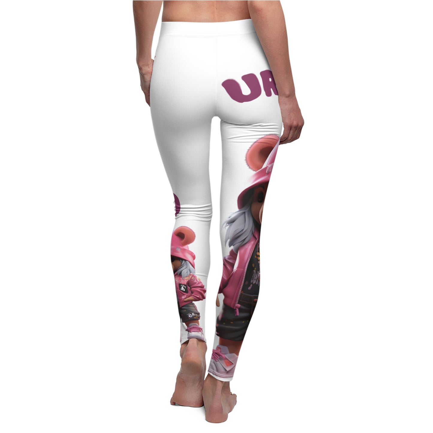 Playful Women's Casual Leggings, Cute Animal Print Leggings, Comfortable Activewear, Fun Outfit for Everyday