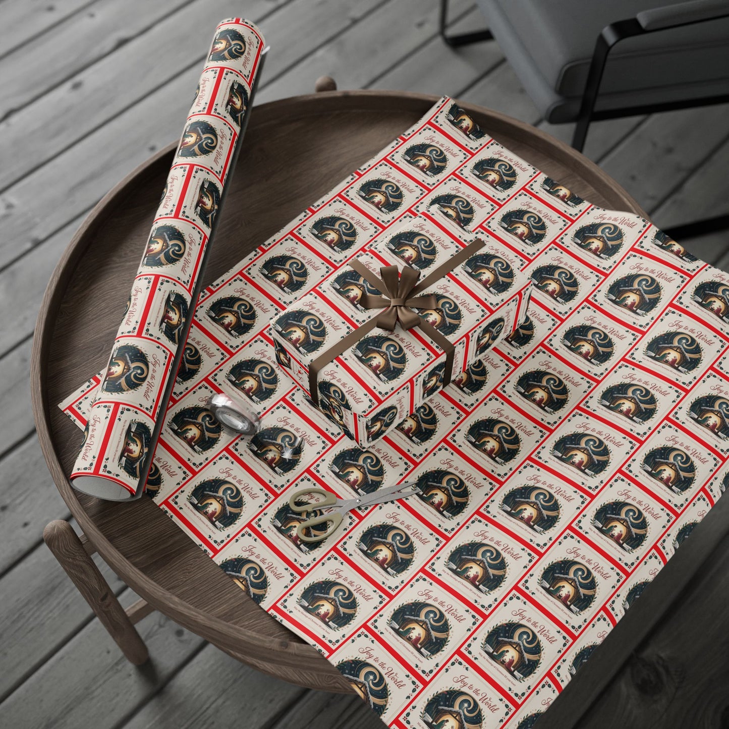 Charming Holiday Wrapping Paper, Festive Gift Wrap, Christmas Wrapping, Unique Present Decor, Seasonal Gift Wrapping Ideas