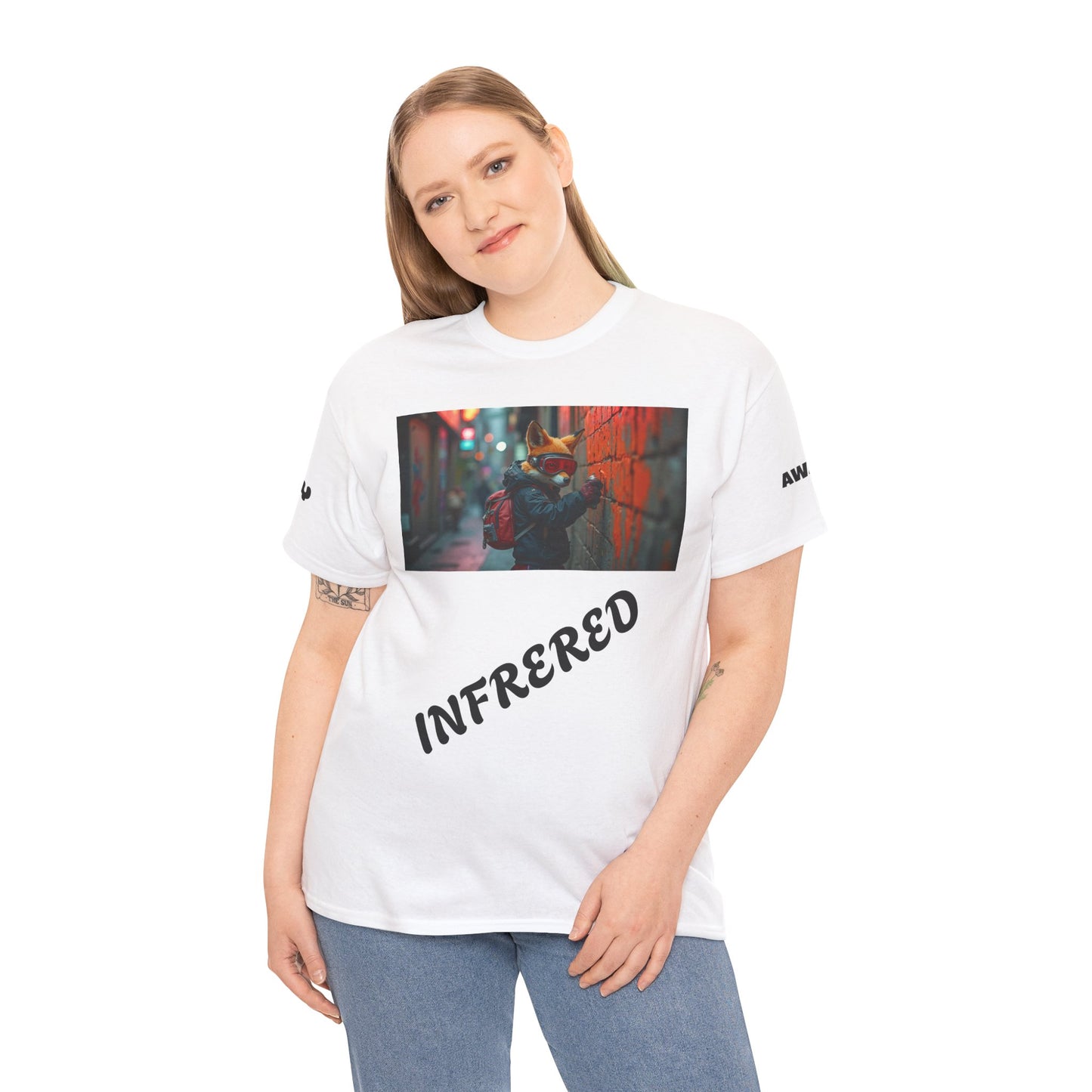 Urban Vibes Unisex Heavy Cotton Tee - Perfect for Street Culture Lovers, Casual Wear, Gifts, and Urban Art Enthusiasts