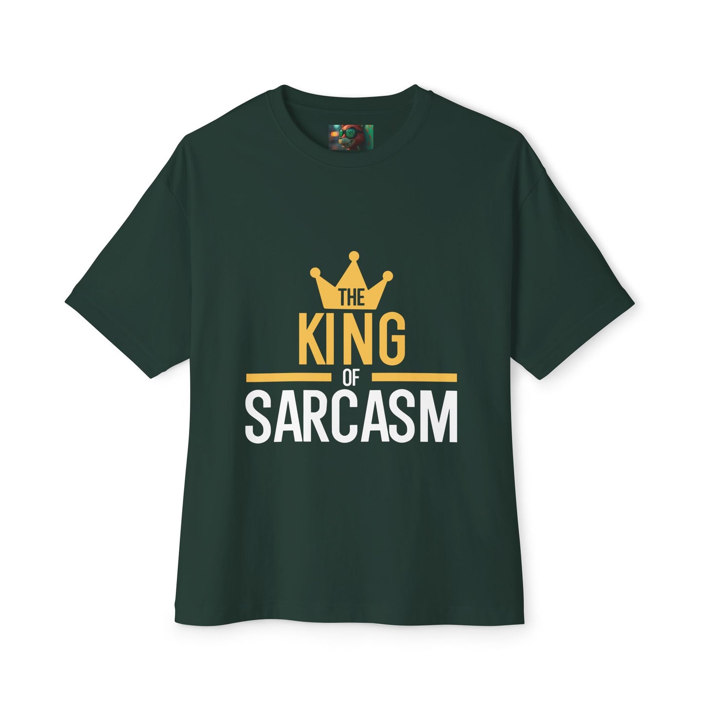 King of Sarcasm Oversized Tee, Funny Graphic Shirt, Unisex Humor Top, Casual Gift for Friends, Statement T-Shirt, Sarcastic Apparel