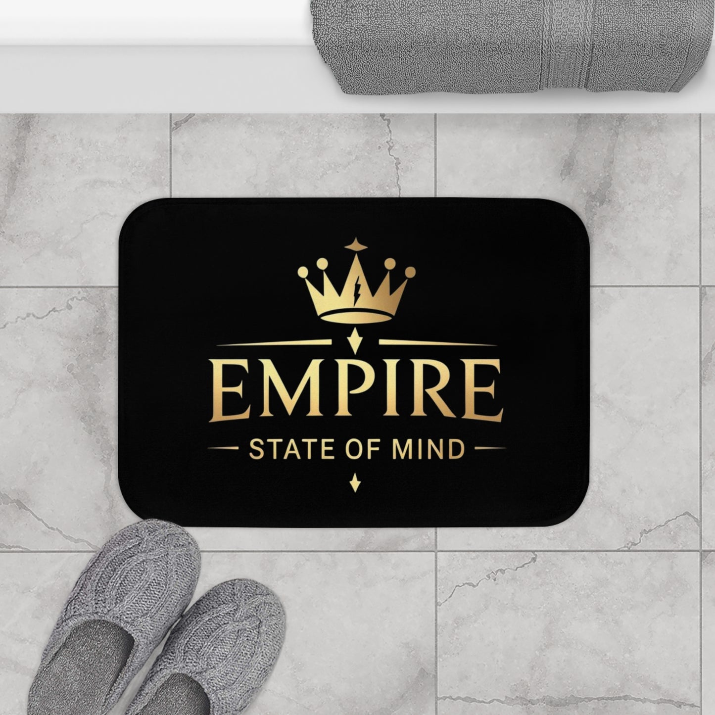 Empire State of Mind Bath Mat | Luxe Bathroom Decor, New York Gift, Cozy Home Accessory, Stylish Mat, Housewarming Present