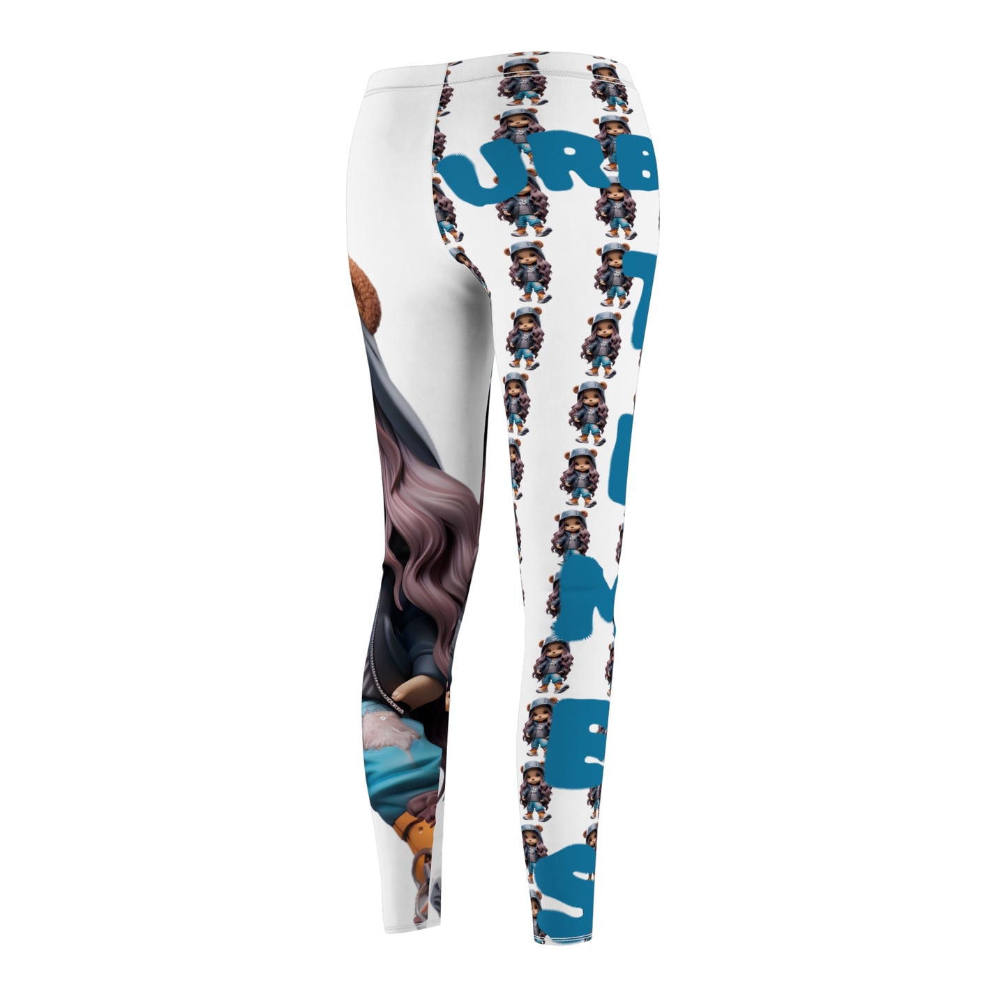 Playful Women's Casual Leggings, Cute Animal Print Leggings, Comfortable Activewear, Fun Outfit for Everyday