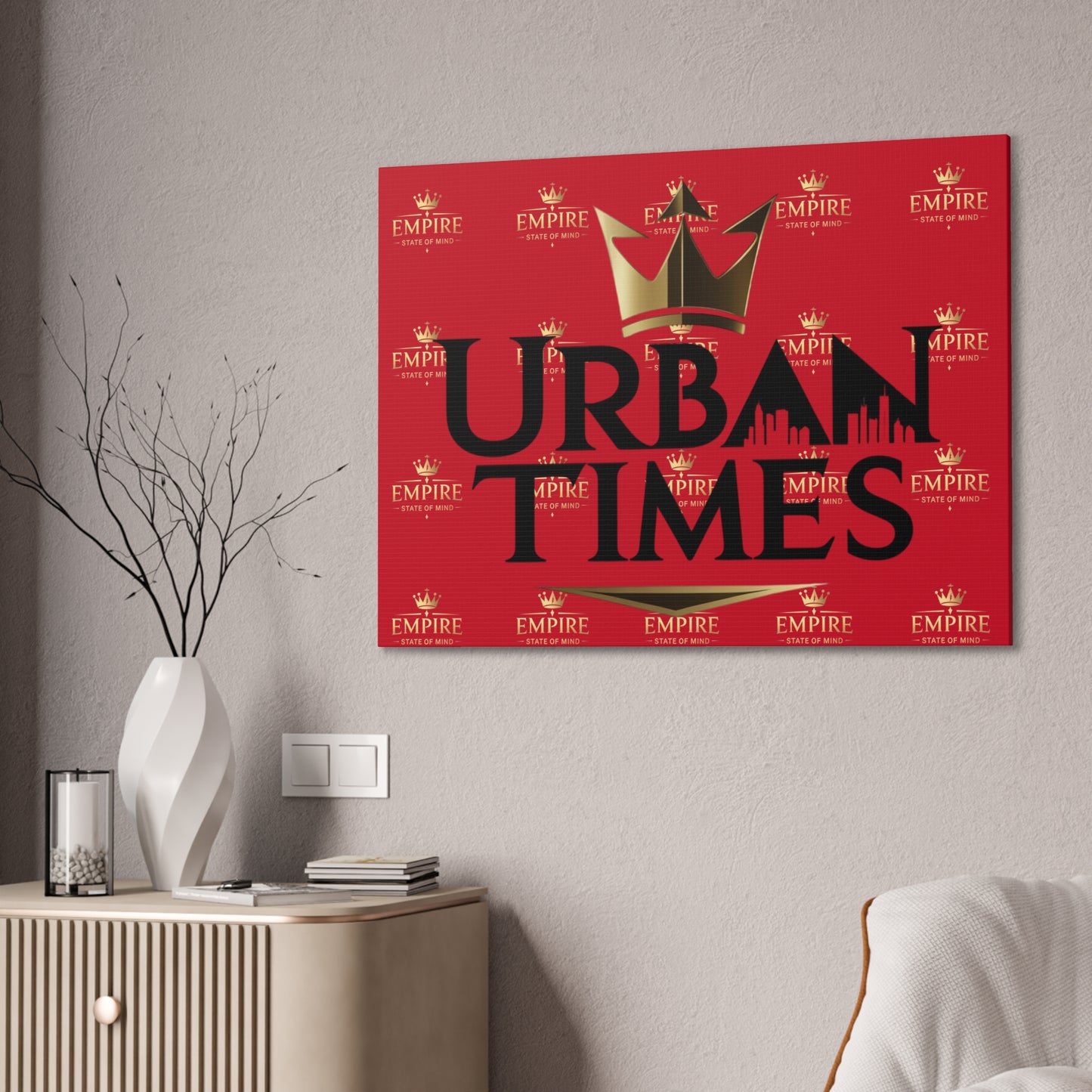 Urban Times Canvas Art - Modern Wall Decor, Home Decoration, Gift for Urbanites, Unique Artwork for Living Room