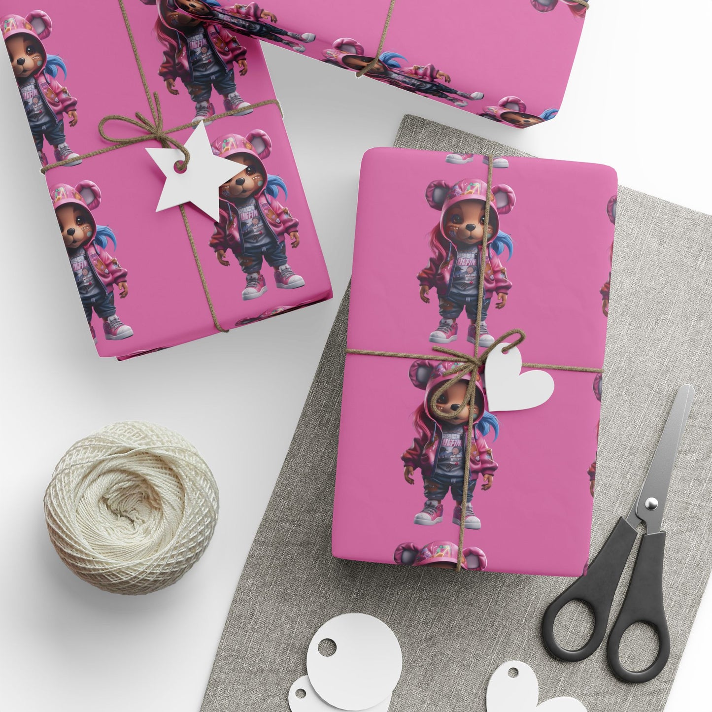 Vibrant Gift Wrap, Funky Wrapping Paper for Birthdays, Holidays, Parties, Unique Gift Presentation, Decorative Paper Rolls
