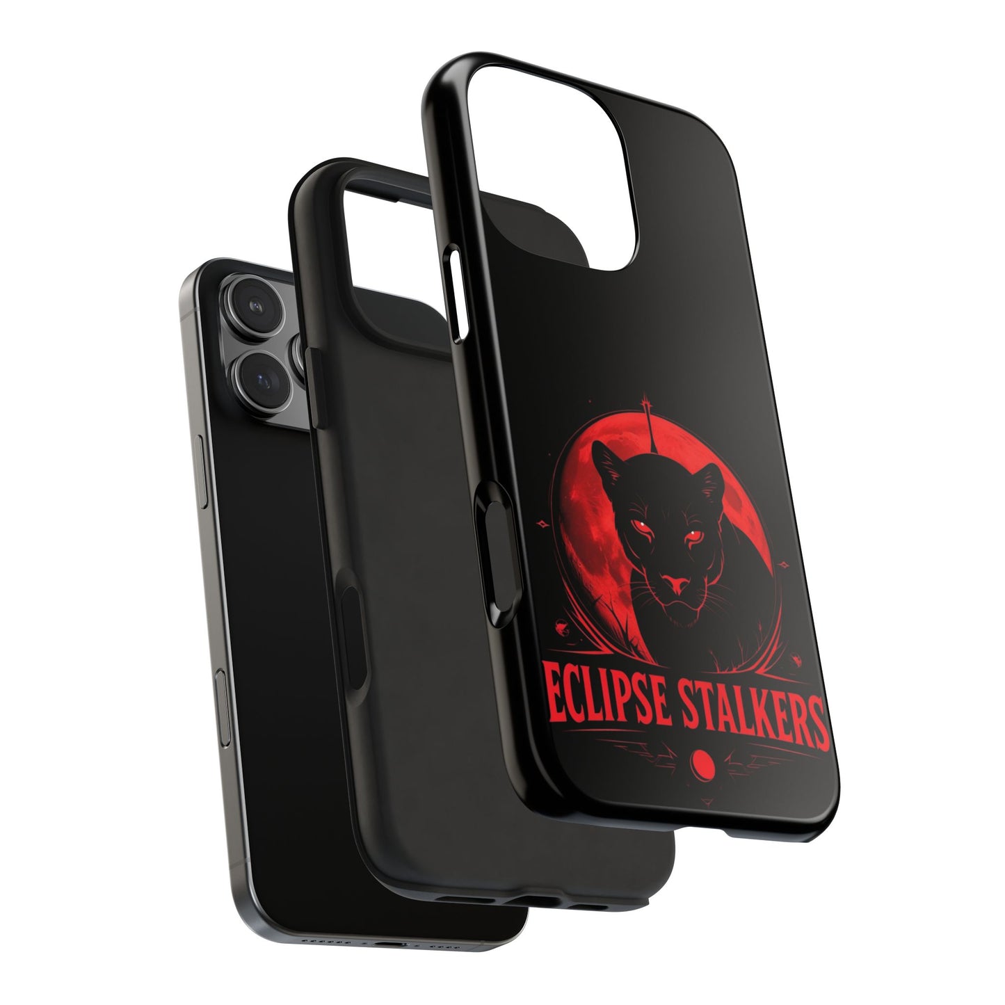 Eclipse Stalkers Phone Case - Tough & Durable, Cat Lovers Gift, Halloween Accessory, Unique Tech Decor, Stylish Protection