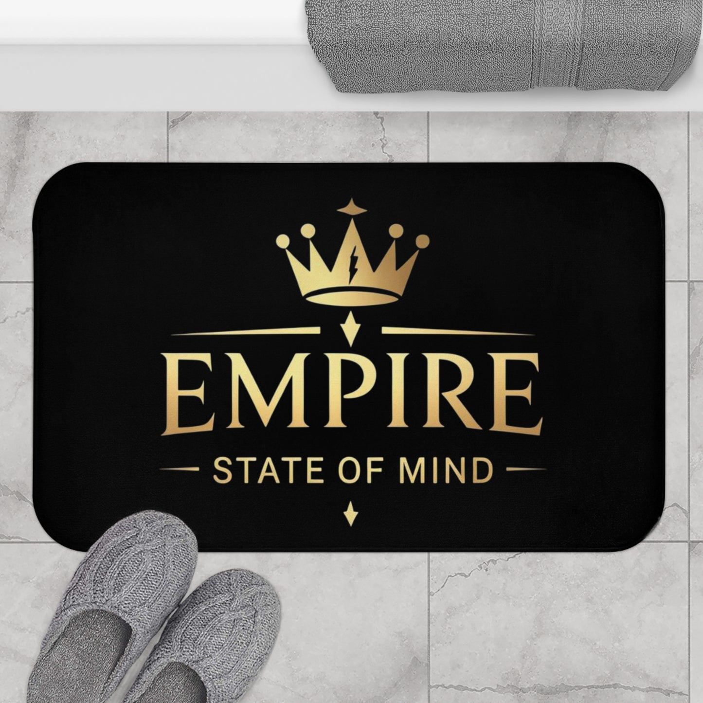 Empire State of Mind Bath Mat | Luxe Bathroom Decor, New York Gift, Cozy Home Accessory, Stylish Mat, Housewarming Present