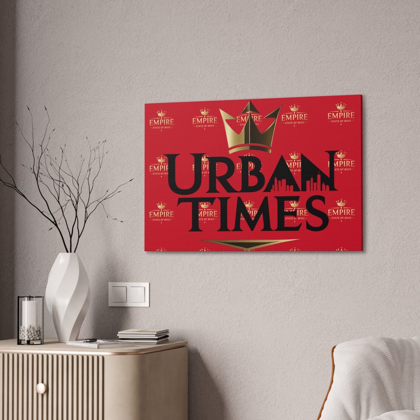 Urban Times Canvas Art - Modern Wall Decor, Home Decoration, Gift for Urbanites, Unique Artwork for Living Room