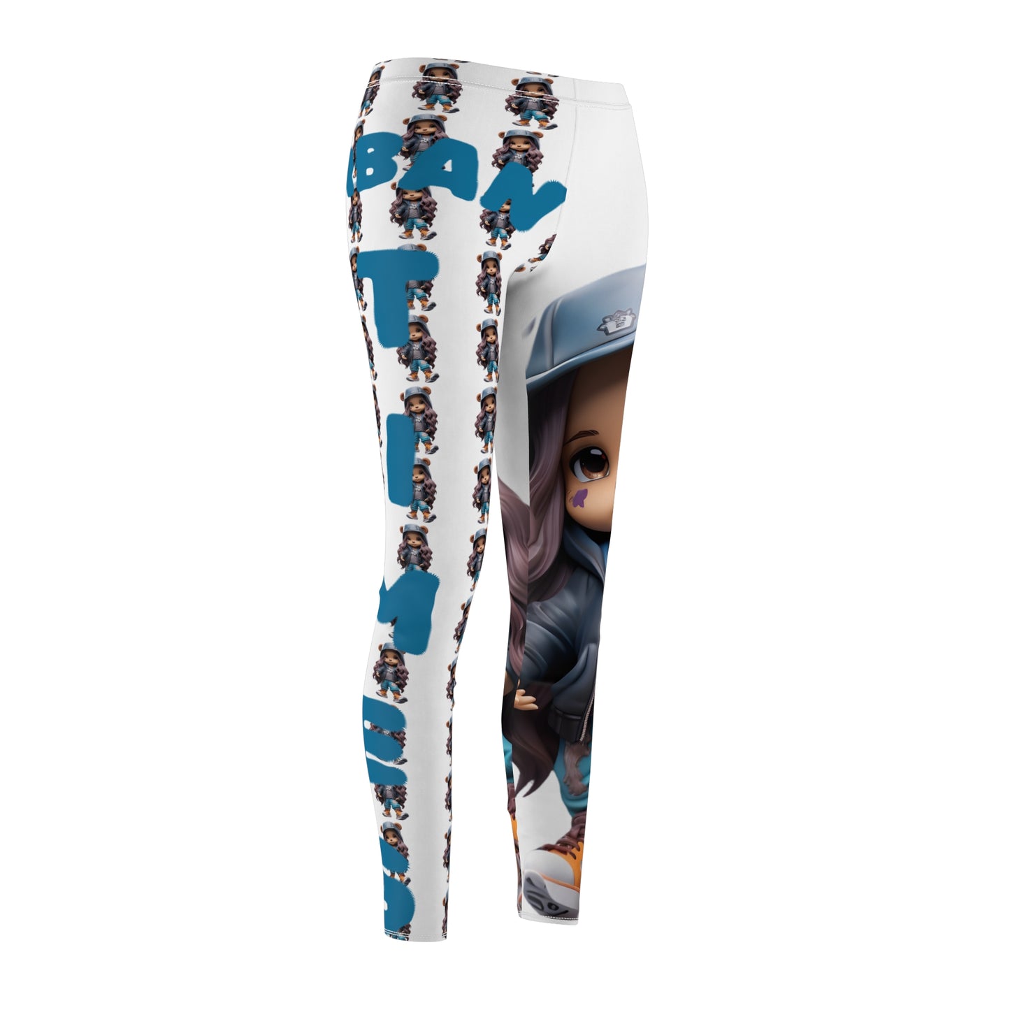 Playful Women's Casual Leggings, Cute Animal Print Leggings, Comfortable Activewear, Fun Outfit for Everyday