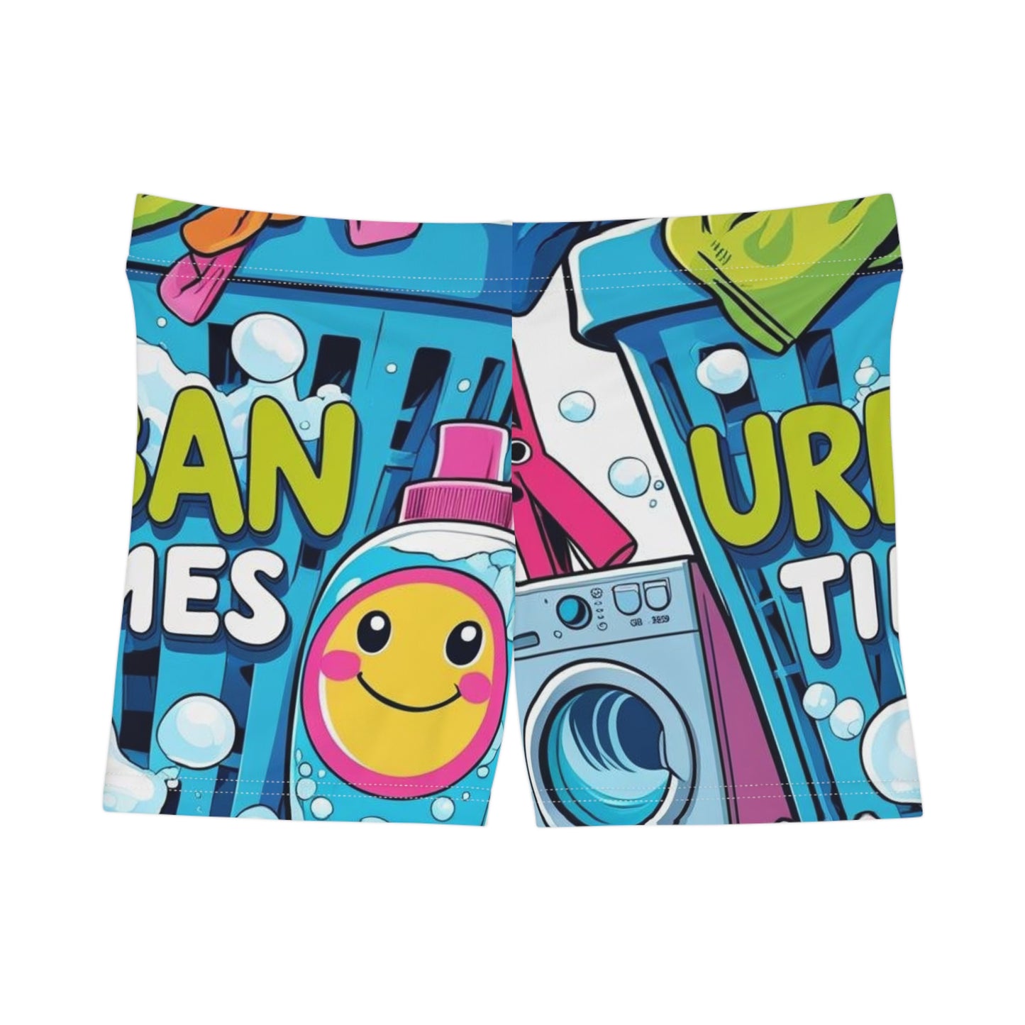Vibrant Women's Shorts, Fun Summer Gift, Beach Apparel, Playful Casual Wear, Unique Graphic Design