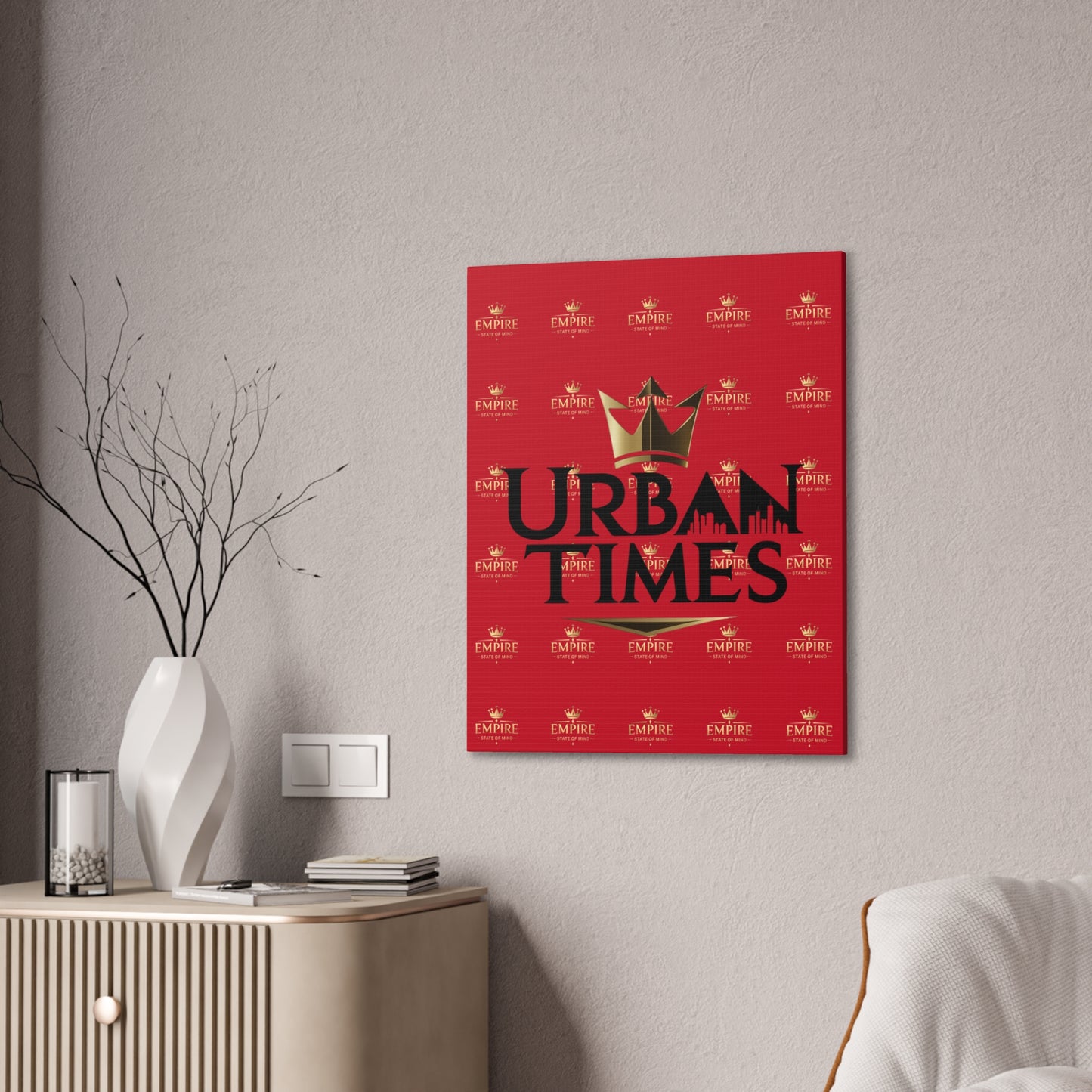Urban Times Canvas Art - Modern Wall Decor, Home Decoration, Gift for Urbanites, Unique Artwork for Living Room