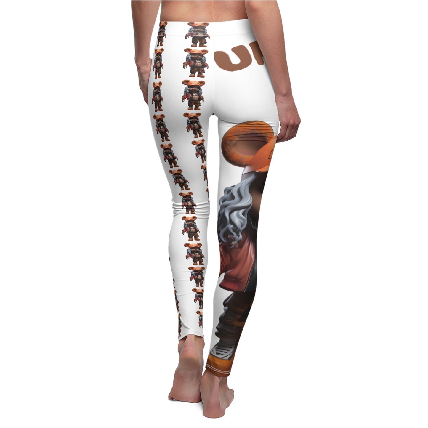 Playful Women's Casual Leggings, Cute Animal Print Leggings, Comfortable Activewear, Fun Outfit for Everyday