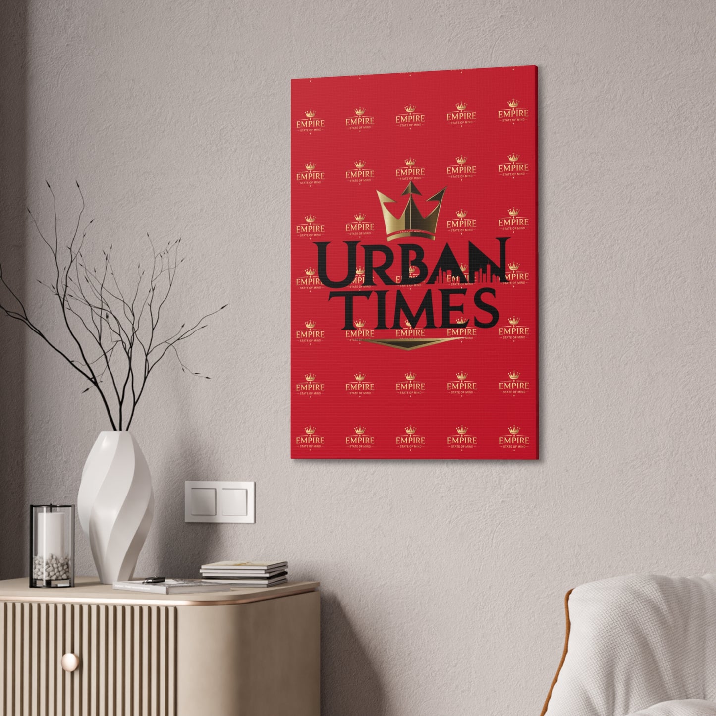Urban Times Canvas Art - Modern Wall Decor, Home Decoration, Gift for Urbanites, Unique Artwork for Living Room