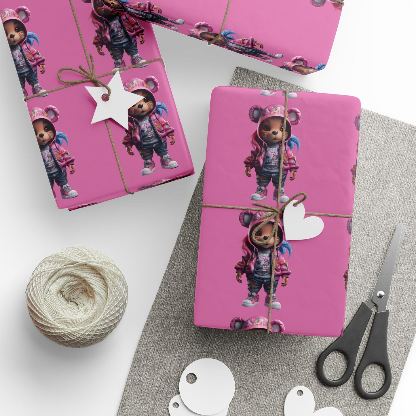 Vibrant Gift Wrap, Funky Wrapping Paper for Birthdays, Holidays, Parties, Unique Gift Presentation, Decorative Paper Rolls