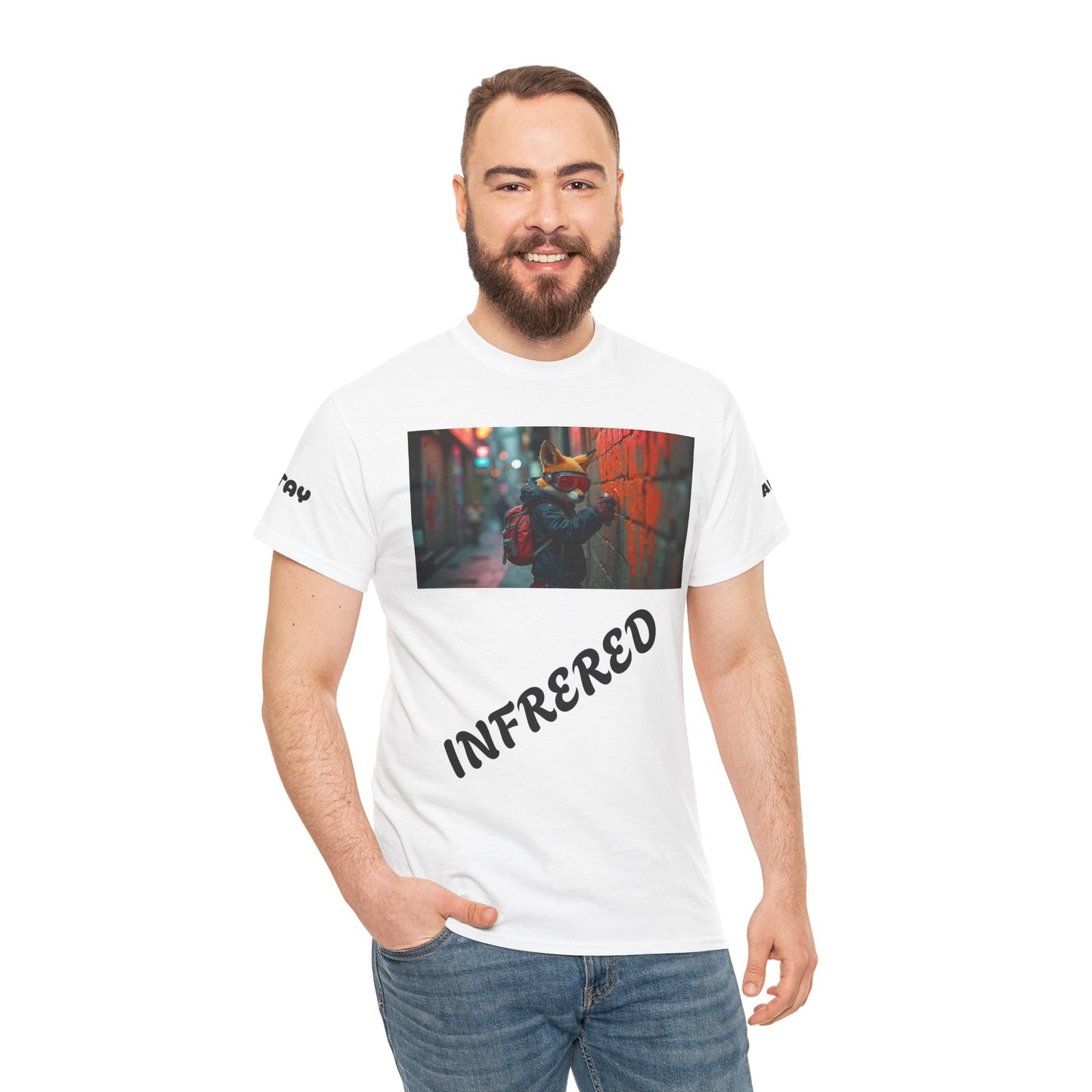 Urban Vibes Unisex Heavy Cotton Tee - Perfect for Street Culture Lovers, Casual Wear, Gifts, and Urban Art Enthusiasts