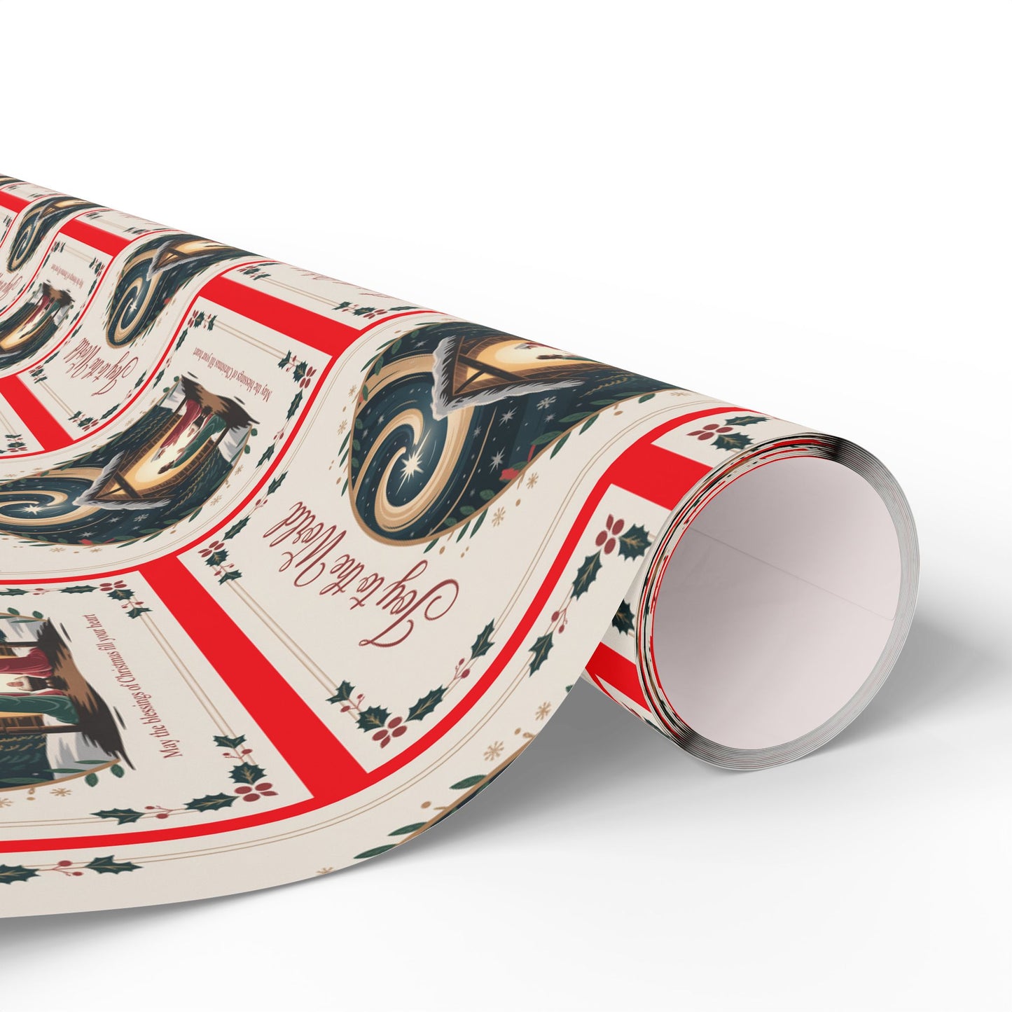 Charming Holiday Wrapping Paper, Festive Gift Wrap, Christmas Wrapping, Unique Present Decor, Seasonal Gift Wrapping Ideas