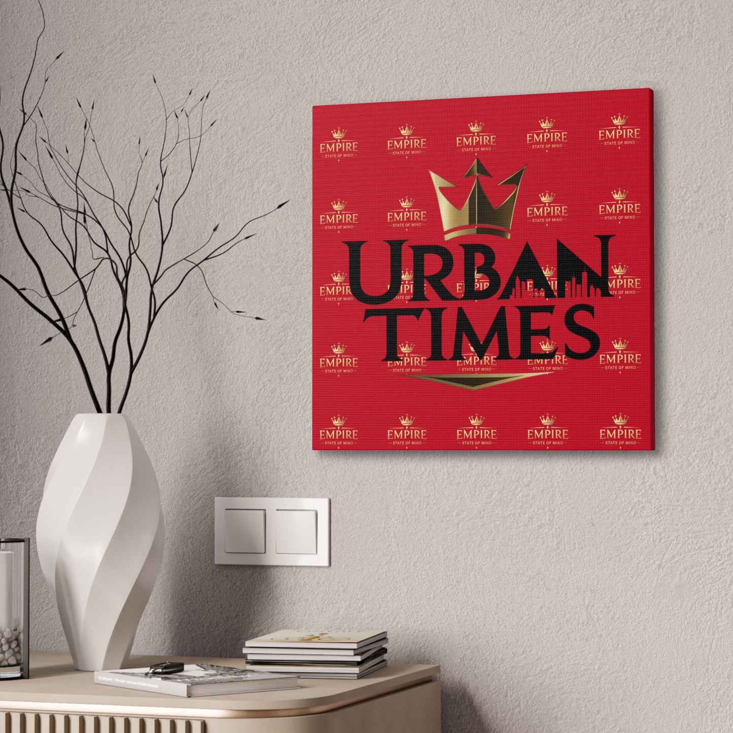 Urban Times Canvas Art - Modern Wall Decor, Home Decoration, Gift for Urbanites, Unique Artwork for Living Room