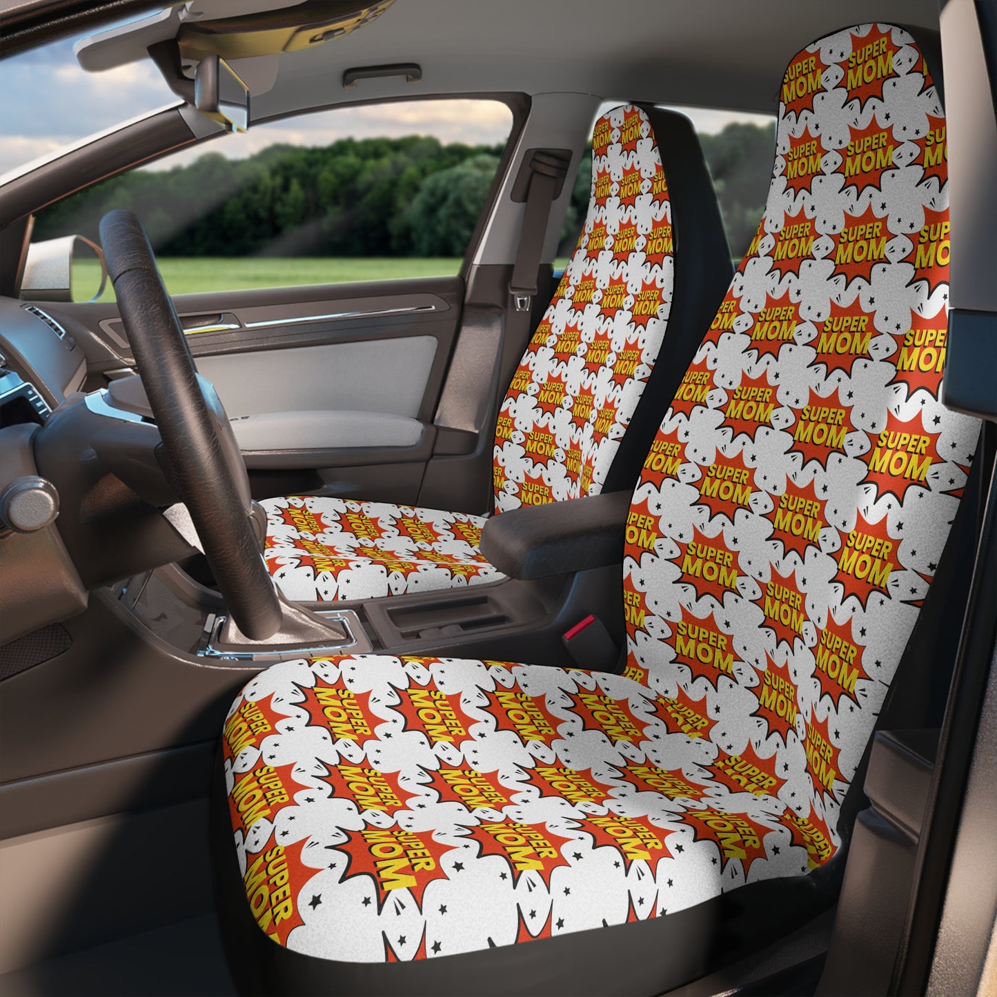 Super Fun Mom Car Seat Covers | Cute Gift for Moms, Kids' Car Accessories, Mother's Day, Family Road Trips, Car Decor