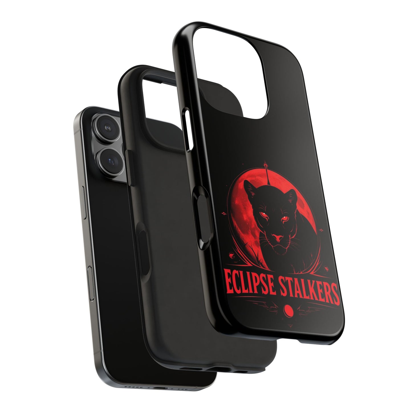 Eclipse Stalkers Phone Case - Tough & Durable, Cat Lovers Gift, Halloween Accessory, Unique Tech Decor, Stylish Protection