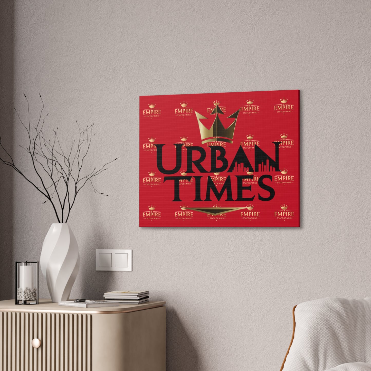 Urban Times Canvas Art - Modern Wall Decor, Home Decoration, Gift for Urbanites, Unique Artwork for Living Room