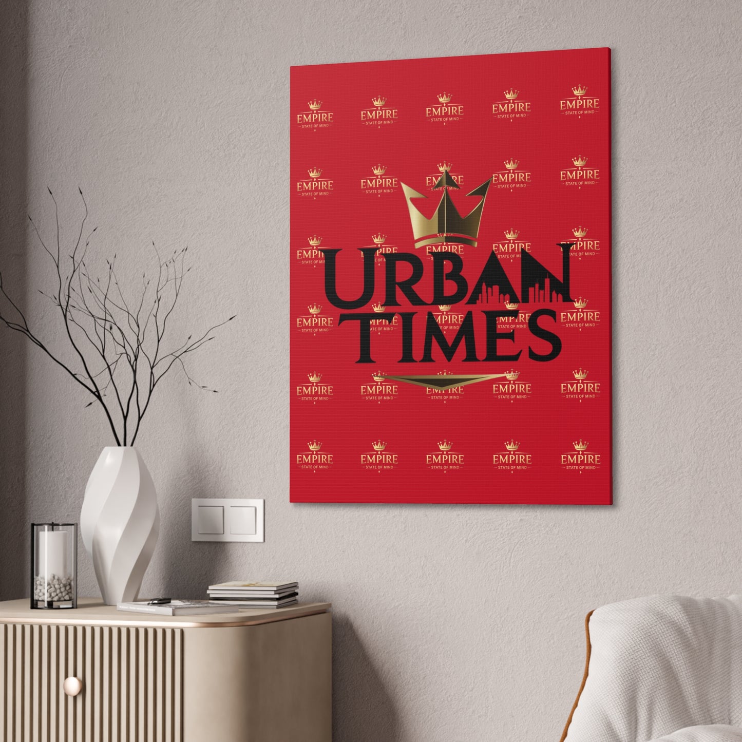 Urban Times Canvas Art - Modern Wall Decor, Home Decoration, Gift for Urbanites, Unique Artwork for Living Room