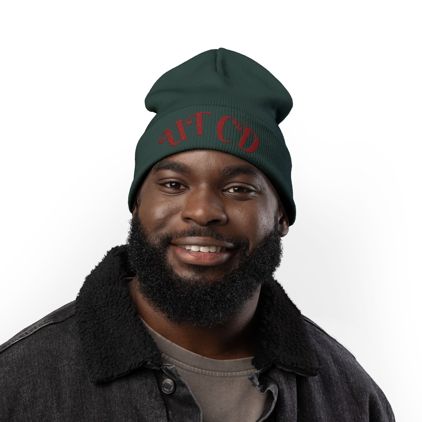 Embroidered Knit Beanie, Stylish Winter Hat, Gift for Him or Her, Beanie, Cozy Beanie for Cold Weather
