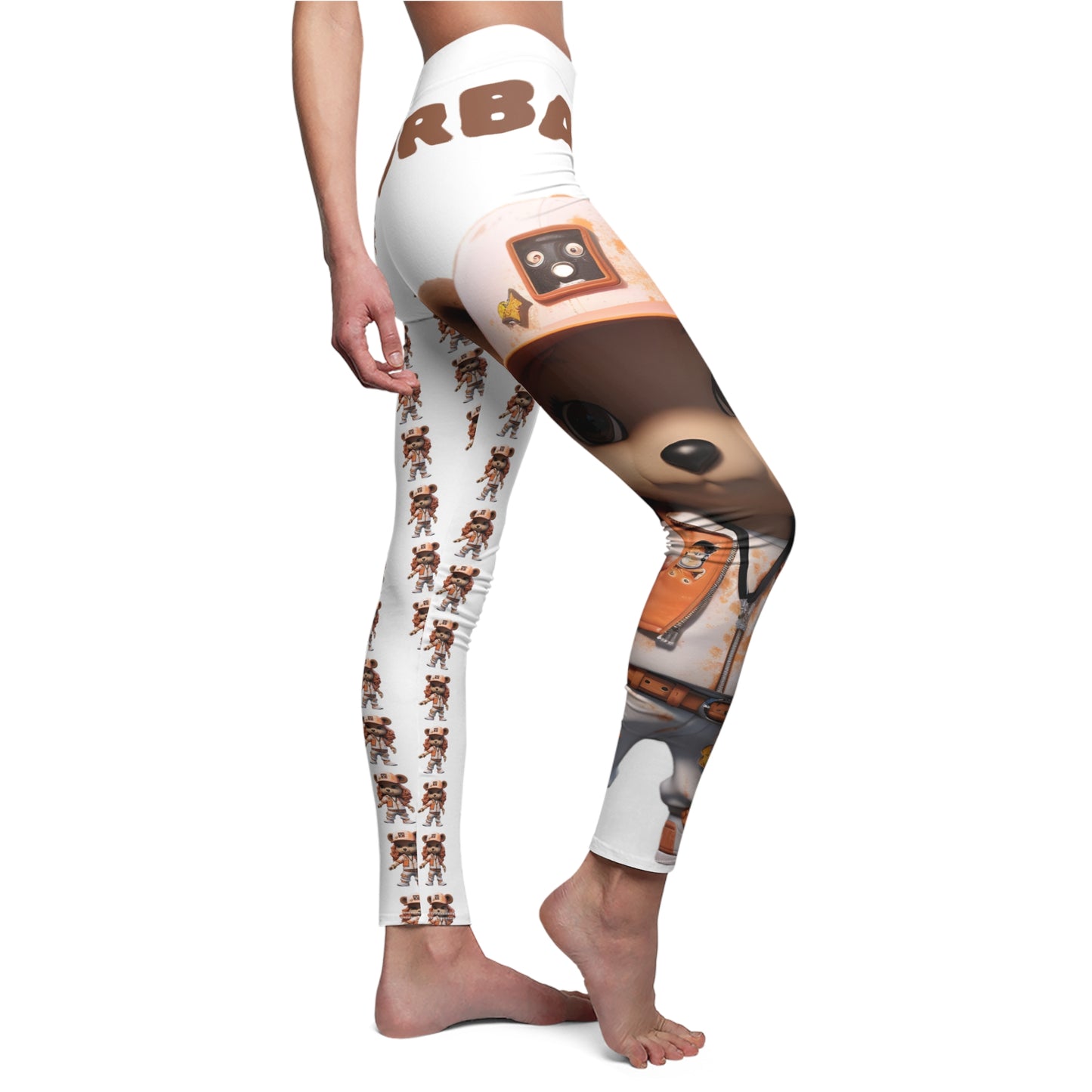 Playful Women's Casual Leggings, Cute Animal Print Leggings, Comfortable Activewear, Fun Outfit for Everyday