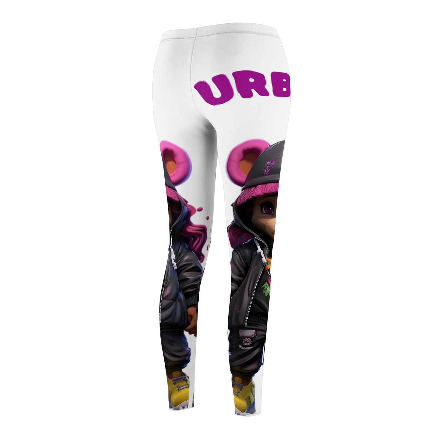 Playful Women's Casual Leggings, Cute Animal Print Leggings, Comfortable Activewear, Fun Outfit for Everyday