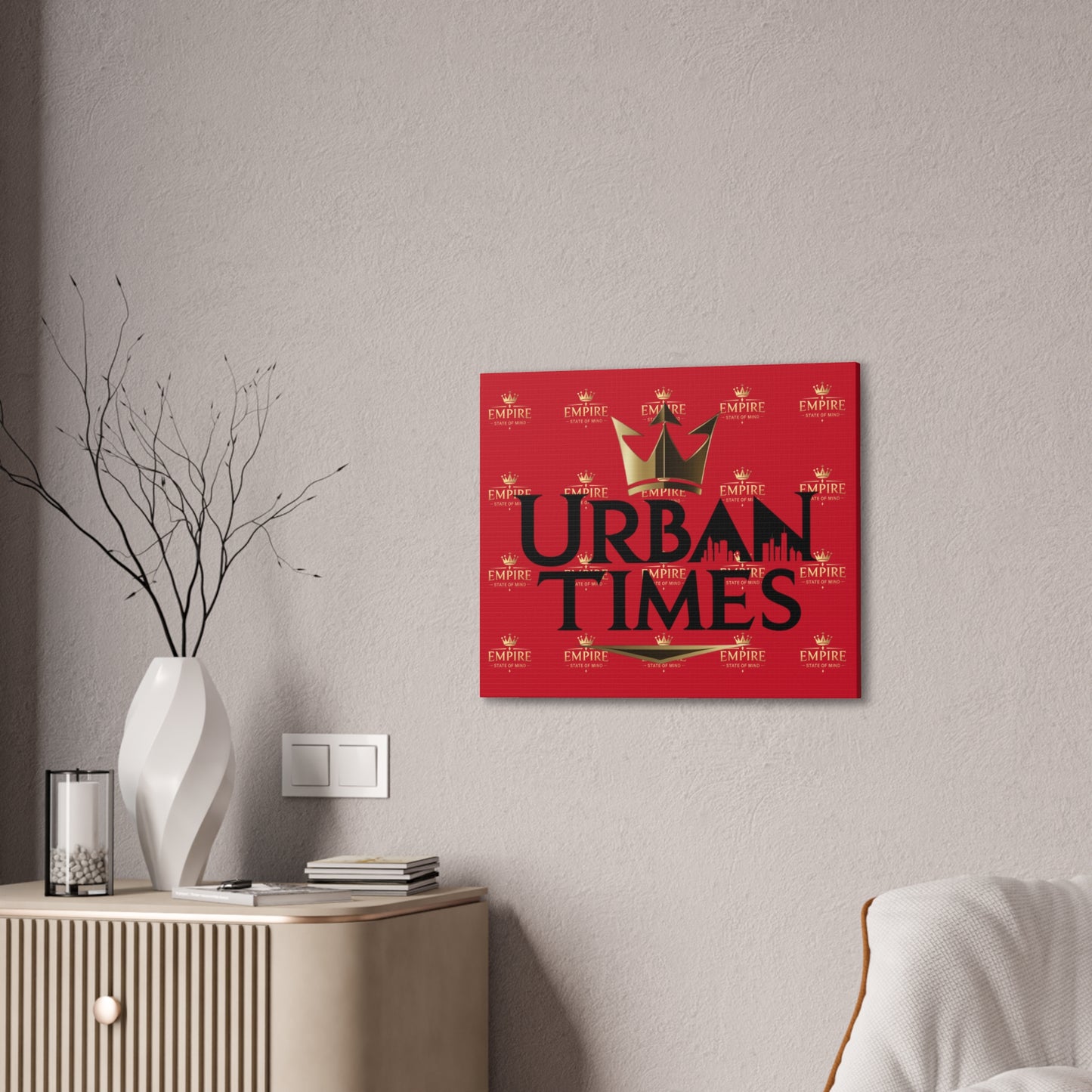 Urban Times Canvas Art - Modern Wall Decor, Home Decoration, Gift for Urbanites, Unique Artwork for Living Room
