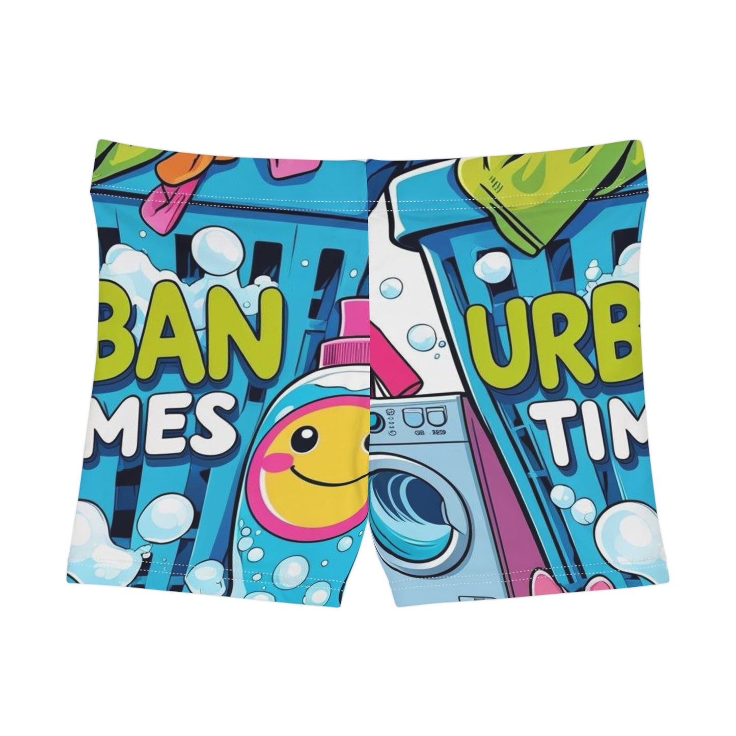 Vibrant Women's Shorts, Fun Summer Gift, Beach Apparel, Playful Casual Wear, Unique Graphic Design