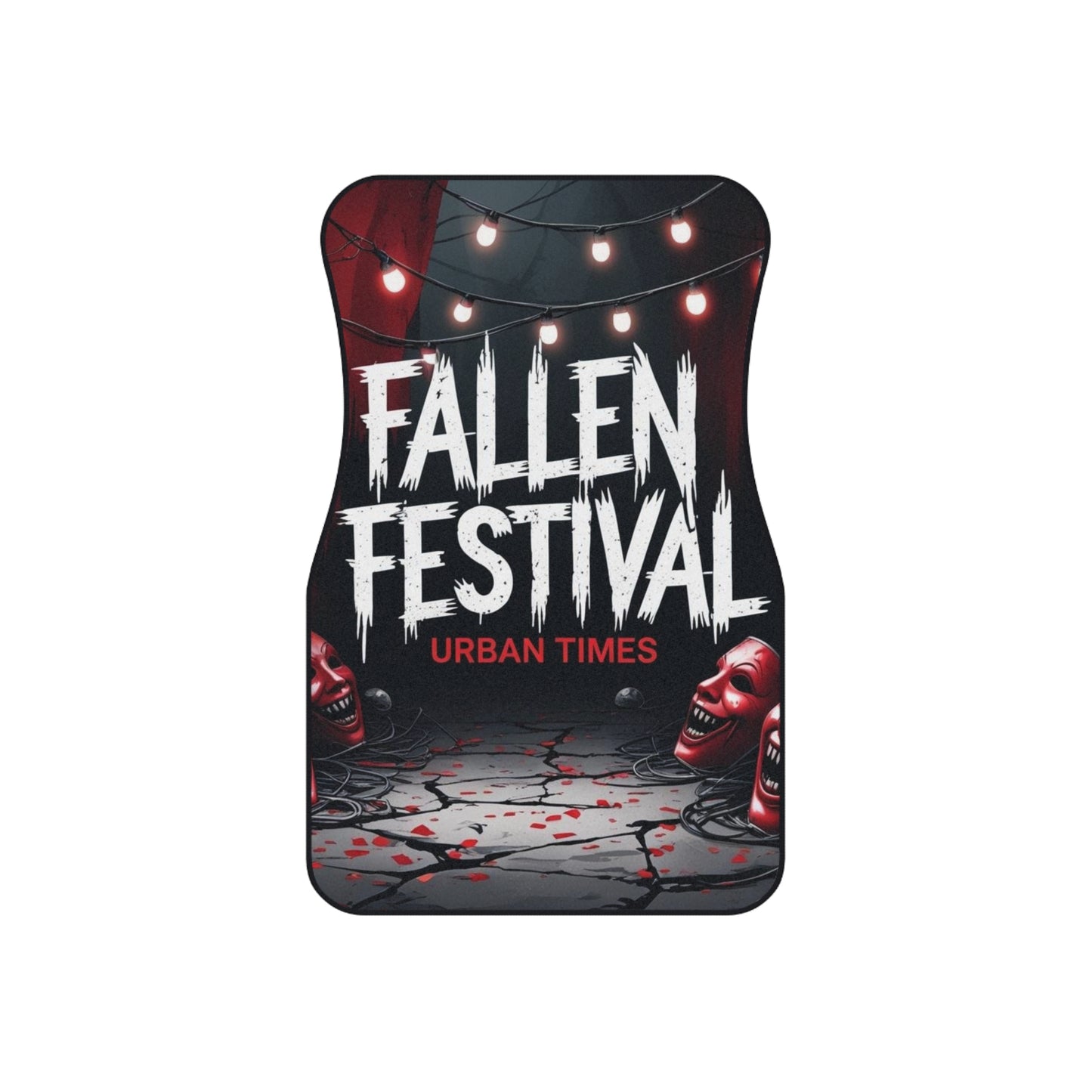 Fallen Festival Car Mats (Set of 4) - Unique Auto Accessories, Halloween Decor, Horror-Themed Gifts, Custom Floor Mats, Festival Car Decor