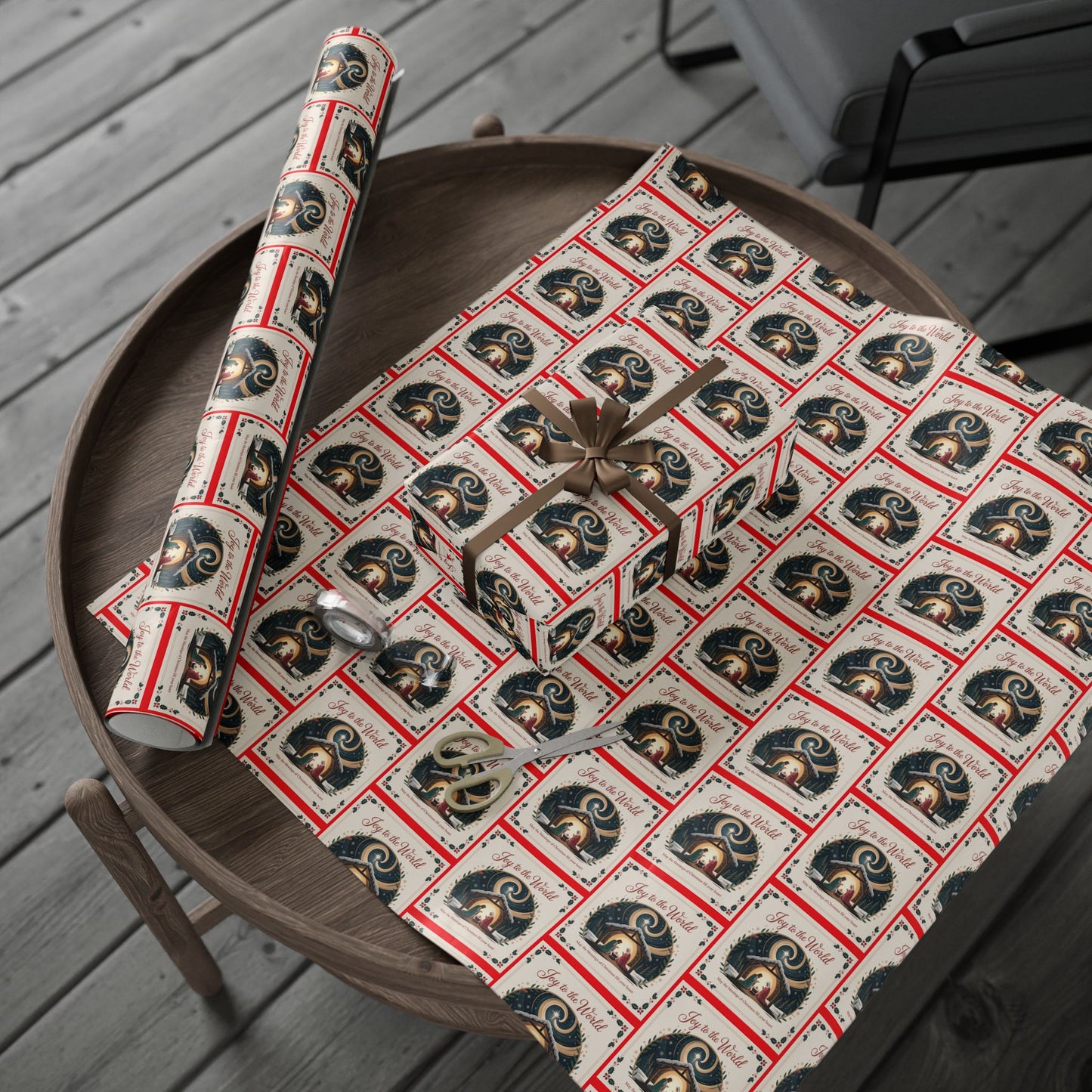Charming Holiday Wrapping Paper, Festive Gift Wrap, Christmas Wrapping, Unique Present Decor, Seasonal Gift Wrapping Ideas