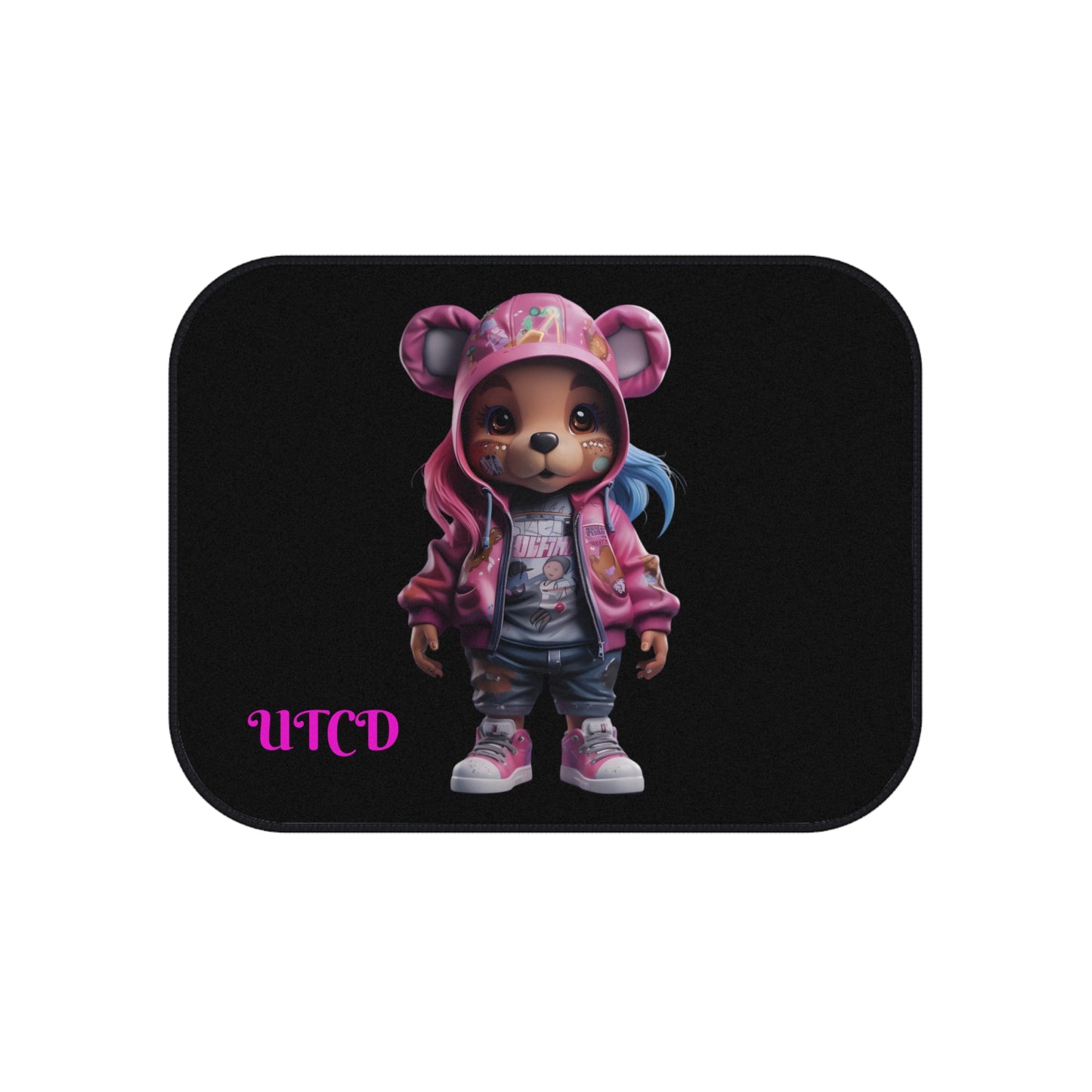 Cute Bear Car Mats Set - Adorable Auto Accessories for Kids, Cartoon Car Flooring, Fun Car Decor, Gift for Children's Birthday