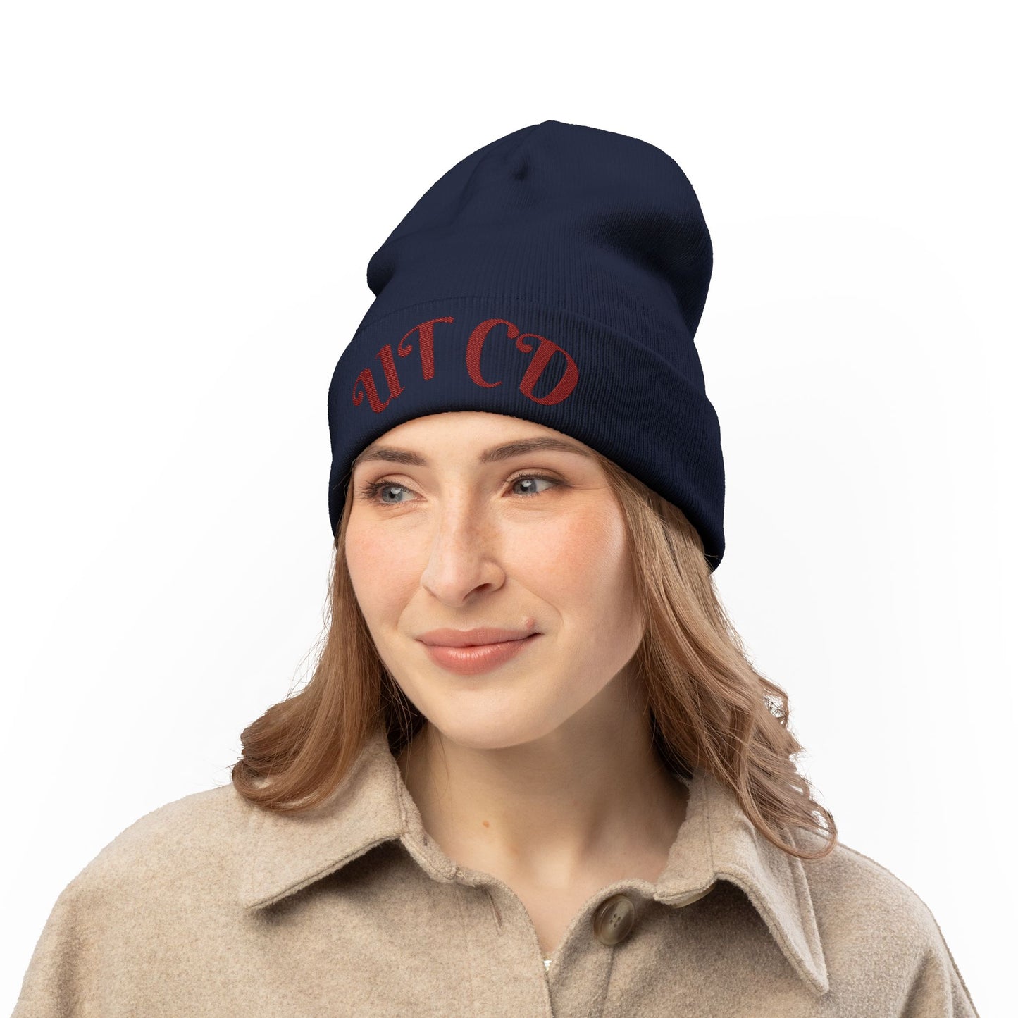 Copy of Embroidered Knit Beanie, Stylish Winter Hat, Gift for Him or Her, Beanie, Cozy Beanie for Cold Weather