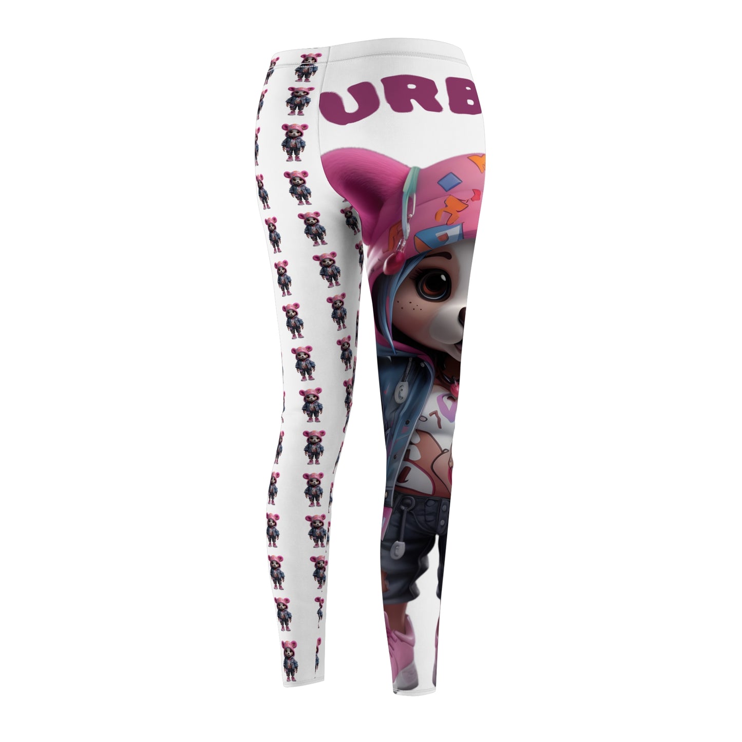 Playful Women's Casual Leggings, Cute Animal Print Leggings, Comfortable Activewear, Fun Outfit for Everyday