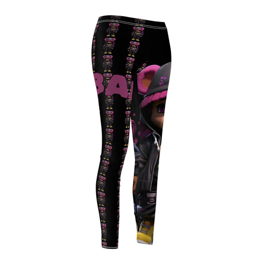 Playful Women's Casual Leggings, Cute Animal Print Leggings, Comfortable Activewear, Fun Outfit for Everyday