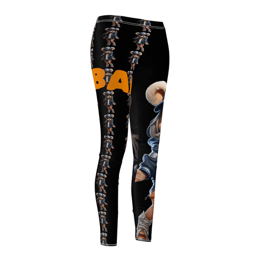 Playful Women's Casual Leggings, Cute Animal Print Leggings, Comfortable Activewear, Fun Outfit for Everyday