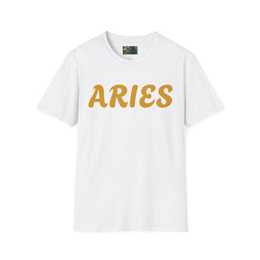 Aries Zodiac Design T-Shirt, Unisex Astrology Shirt, Horoscope Tee, Gift for Aries, Celestial Graphic Tee, Birthday Apparel