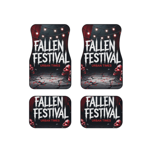 Fallen Festival Car Mats (Set of 4) - Unique Auto Accessories, Halloween Decor, Horror-Themed Gifts, Custom Floor Mats, Festival Car Decor