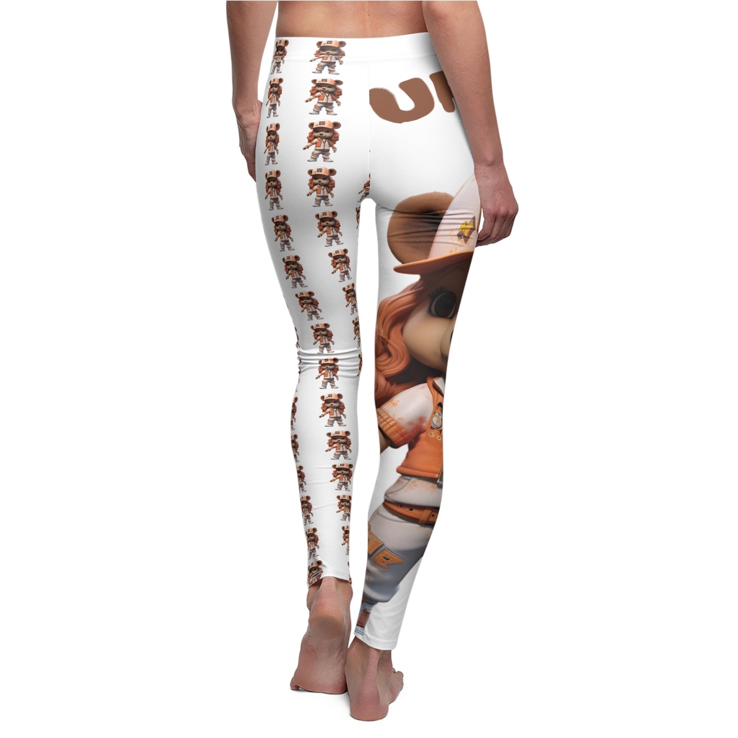 Playful Women's Casual Leggings, Cute Animal Print Leggings, Comfortable Activewear, Fun Outfit for Everyday