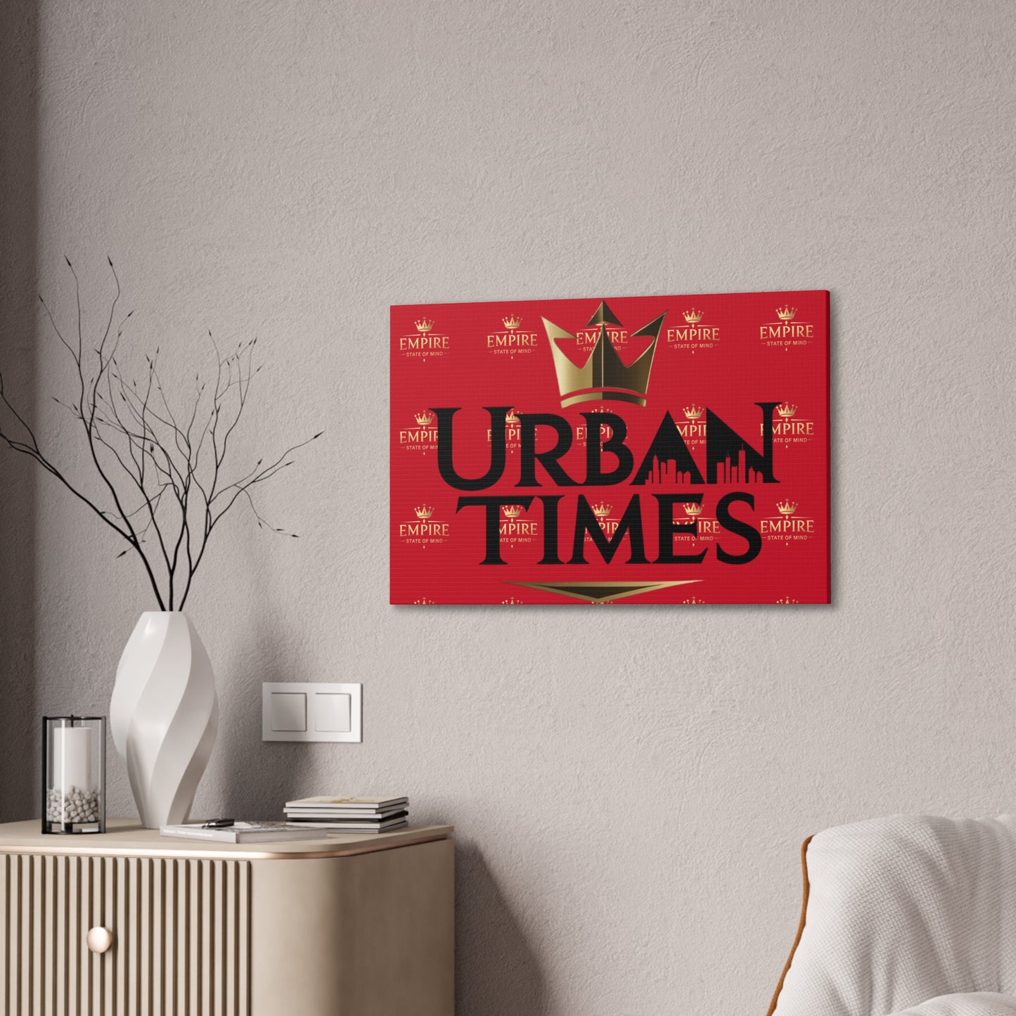 Urban Times Canvas Art - Modern Wall Decor, Home Decoration, Gift for Urbanites, Unique Artwork for Living Room