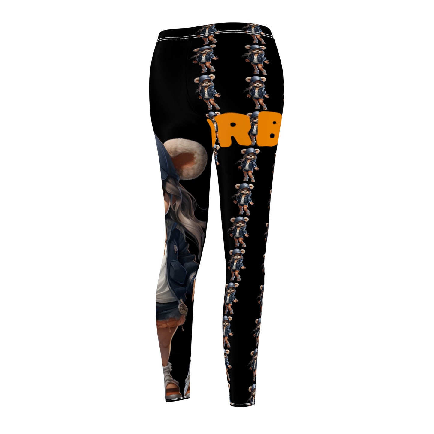 Playful Women's Casual Leggings, Cute Animal Print Leggings, Comfortable Activewear, Fun Outfit for Everyday