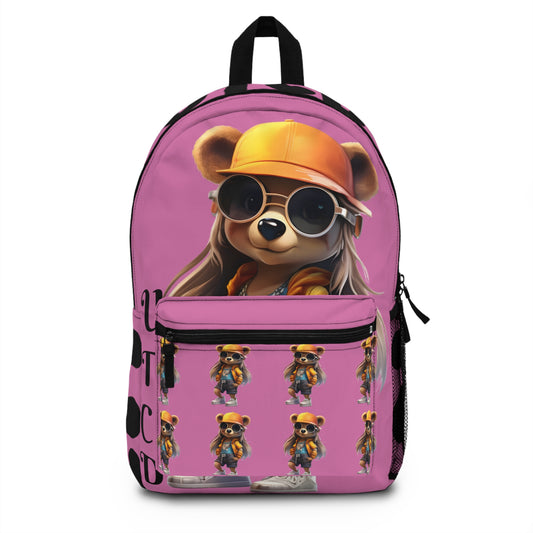 LIL QUEENS CLUB: HOODIE BEAR BACKPACK
