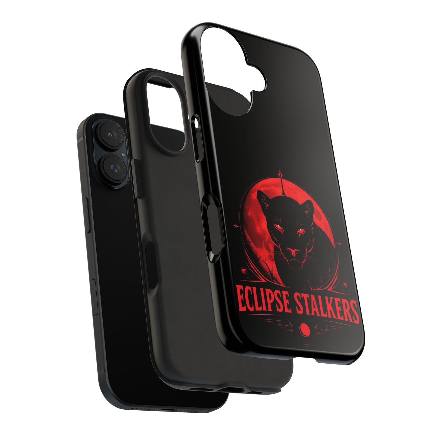 Eclipse Stalkers Phone Case - Tough & Durable, Cat Lovers Gift, Halloween Accessory, Unique Tech Decor, Stylish Protection